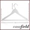 Casafield - 10 Wooden Suit Hangers - Premium Lotus Wood with Notches & Chrome Swivel Hook for Dress Clothes, Coats, Jackets, Pants, Shirts, Skirts